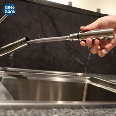 Vòi rửa chén nóng lạnh Malloca K110-SS / Inox 304, có dây rút ảnh 7