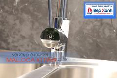 Vòi rửa chén nóng lạnh Malloca K119N9 / Đồng thau mạ chrome, có dây rút ảnh 4