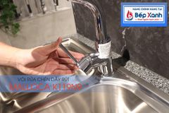 Vòi rửa chén nóng lạnh Malloca K119N9 / Đồng thau mạ chrome, có dây rút ảnh 8