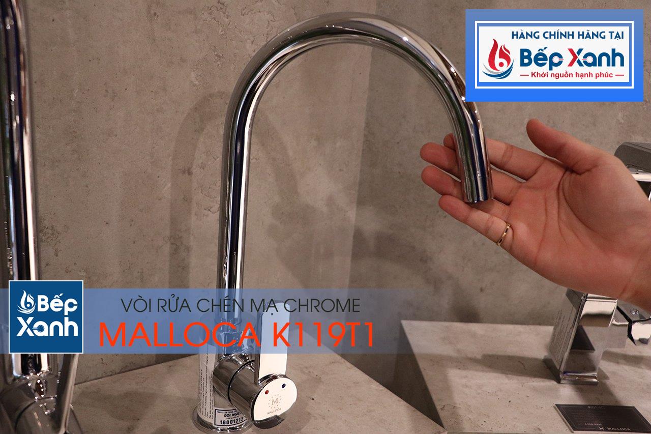 Vòi rửa chén nóng lạnh Malloca K119T1 / Đồng thau mạ chrome - So sánh vòi rửa chén Malloca K119T1 với các bản K119 khác Vòi rửa chén nóng lạnh Malloca K119T1 / Đồng thau mạ chrome - So sánh vòi rửa chén Malloca K119T1 với các bản K119 khác