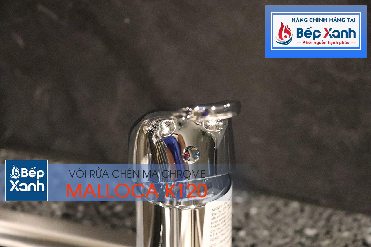 Vòi rửa chén nóng lạnh Malloca K120 / Đồng thau mạ chrome – ảnh 7