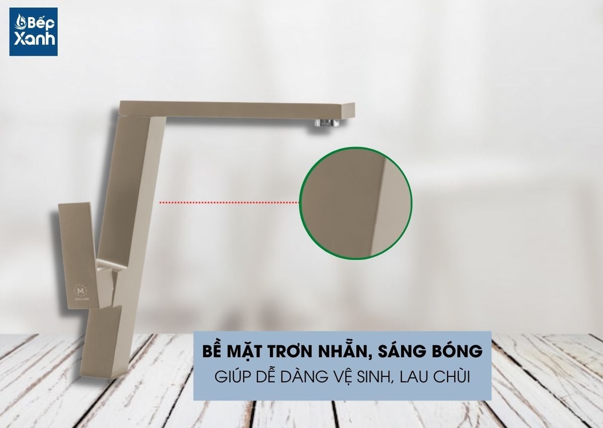 Vòi sơn giả đá màu đất Malloca K131BR - Thân vòi dáng thấp xoay 360 độ Vòi sơn giả đá màu đất Malloca K131BR - Thân vòi dáng thấp xoay 360 độ