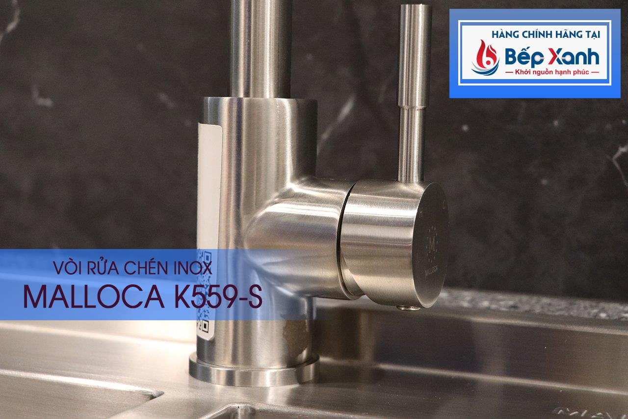 Vòi rửa chén nóng lạnh Malloca K559-S / Inox 304 - Chất liệu inox 304 bền đẹp Vòi rửa chén nóng lạnh Malloca K559-S / Inox 304 - Chất liệu inox 304 bền đẹp