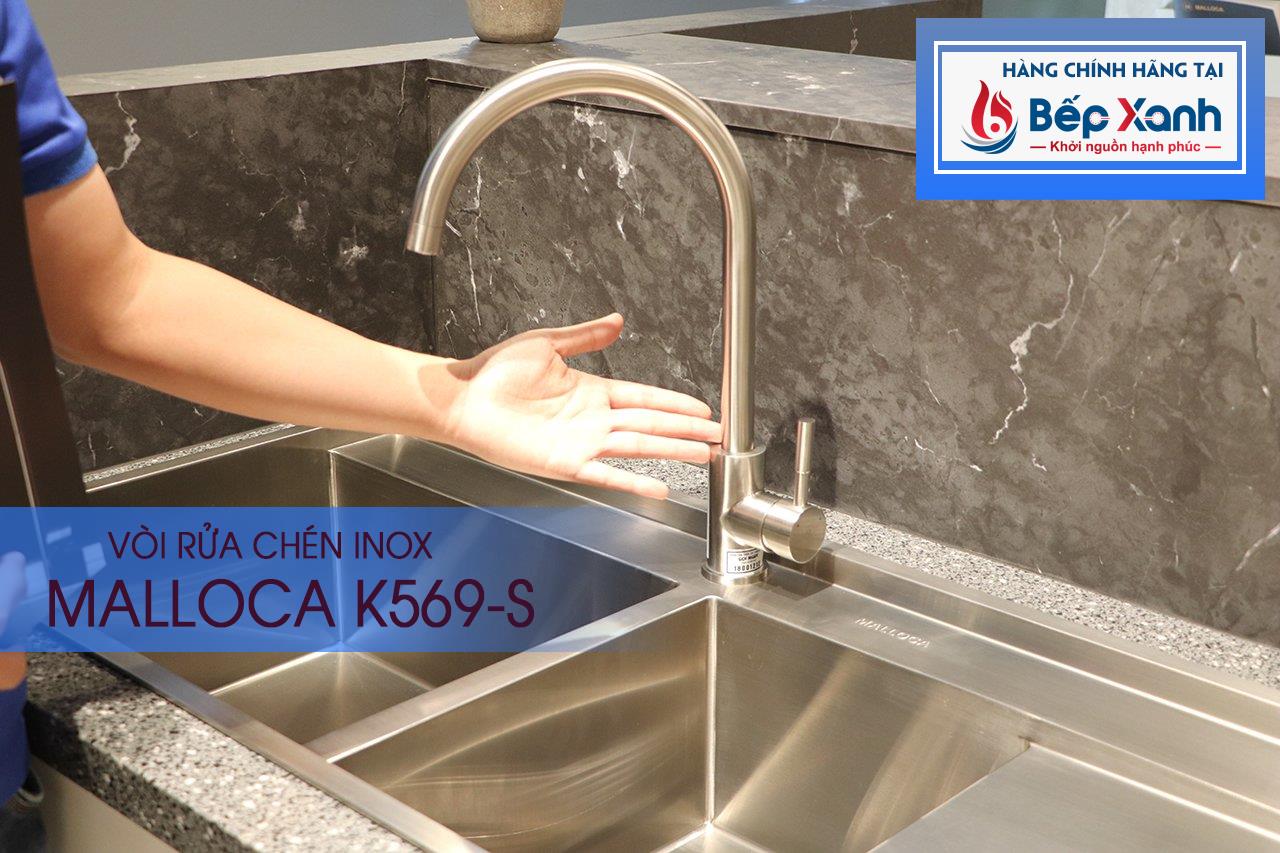 Vòi rửa chén nóng lạnh Malloca K569-S / Inox 304 – ảnh 6
