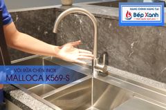 Vòi rửa chén nóng lạnh Malloca K569-S / Inox 304 ảnh 6