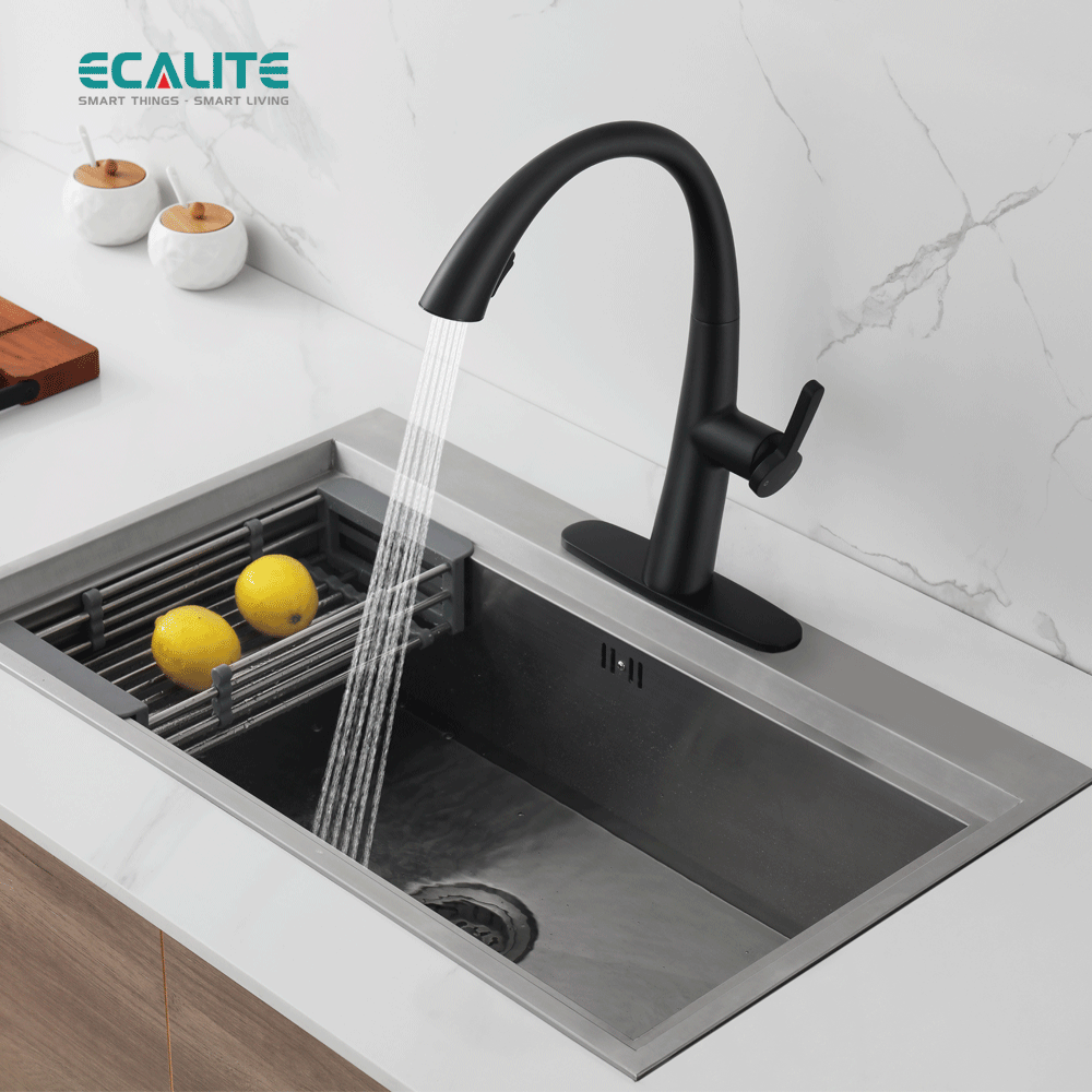 Vòi rửa chén nóng lạnh S-curve Ecalite EF-K114B – ảnh 2