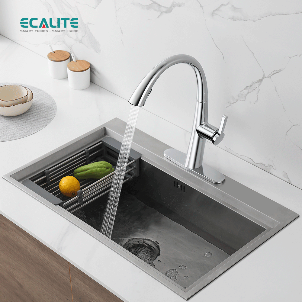 Vòi rửa chén nóng lạnh S-curve Ecalite EF-K114C – ảnh 2
