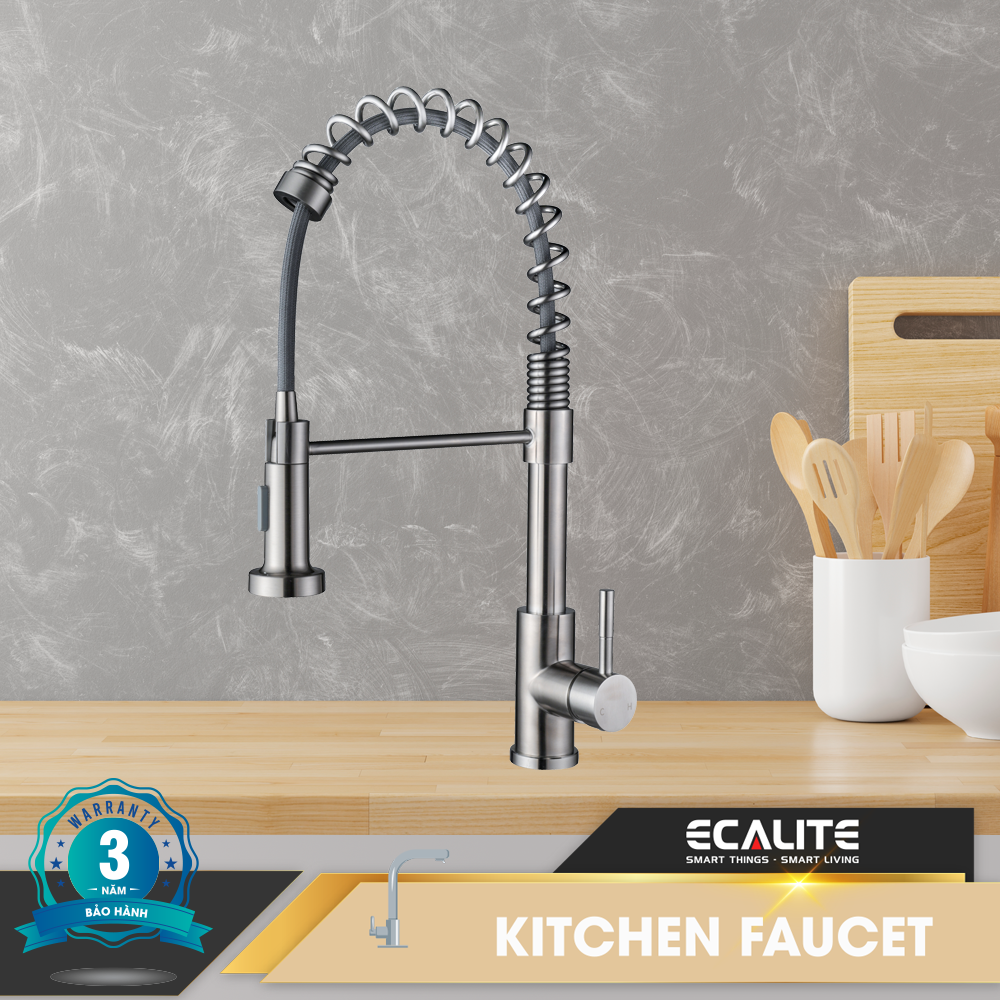 Vòi rửa chén nóng lạnh Single Control Ecalite EF-K102C – ảnh 2