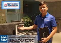Vòi rửa chén nóng lạnh Malloca K275C / Đồng thau mạ chrome ảnh 4