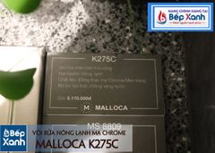 Vòi rửa chén nóng lạnh Malloca K275C / Đồng thau mạ chrome ảnh 7