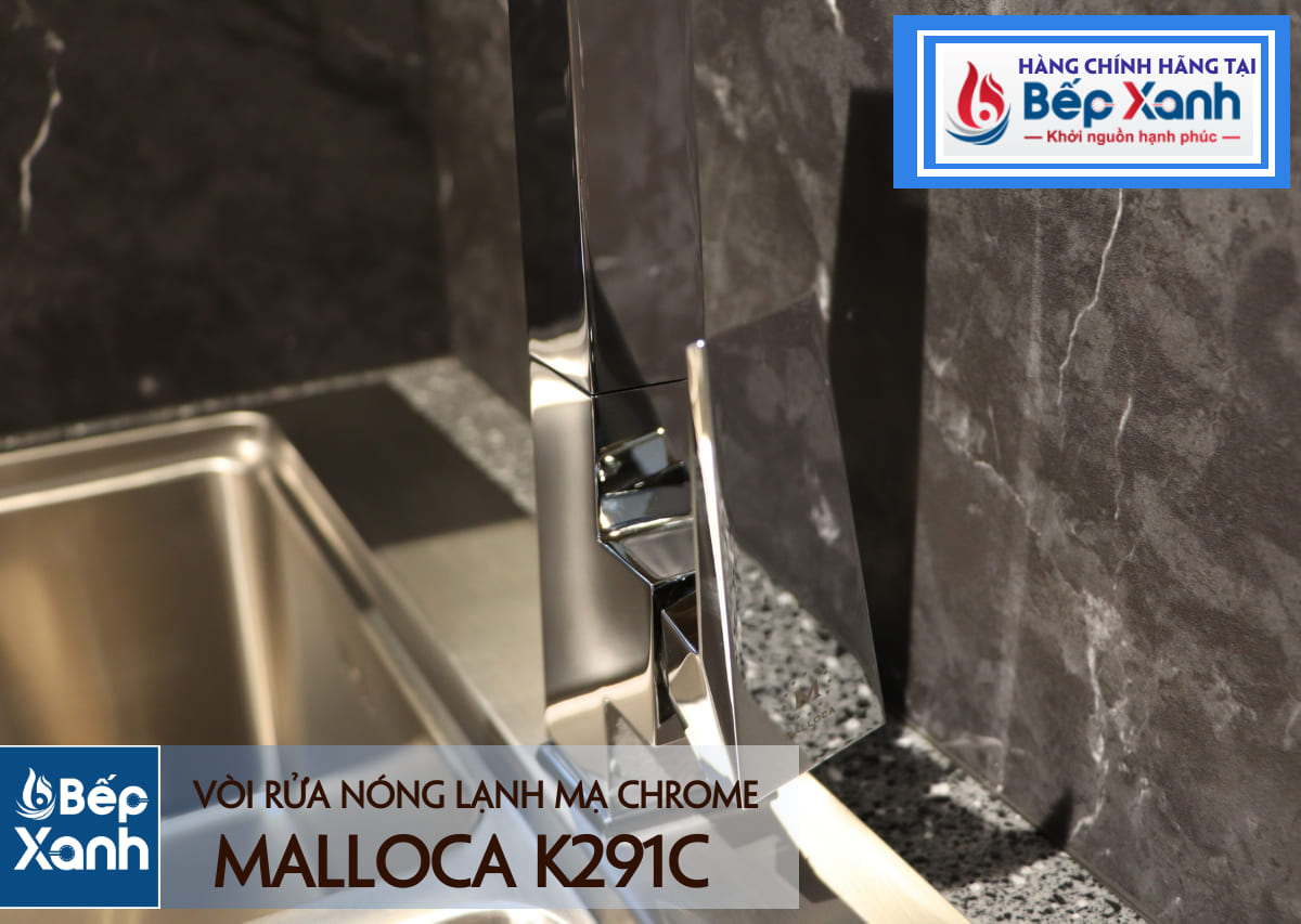 Vòi rửa chén nóng lạnh Malloca K291C / Đồng thau mạ chrome - Phối K291C với chậu rửa góc vuông Vòi rửa chén nóng lạnh Malloca K291C / Đồng thau mạ chrome - Phối K291C với chậu rửa góc vuông
