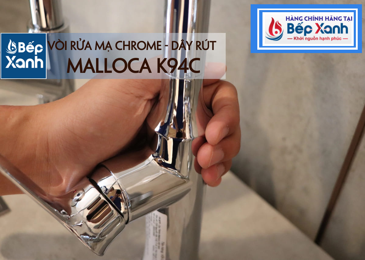 Vòi rửa chén nóng lạnh Malloca K94C / Đồng thau mạ chrome, có dây rút - Chất liệu và độ bền của vòi Malloca K94C Vòi rửa chén nóng lạnh Malloca K94C / Đồng thau mạ chrome, có dây rút - Chất liệu và độ bền của vòi Malloca K94C