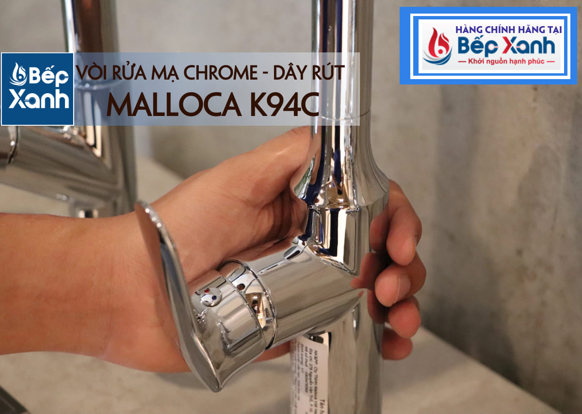 Vòi rửa chén nóng lạnh Malloca K94C / Đồng thau mạ chrome, có dây rút - K94C hợp với chậu rửa nào? Vòi rửa chén nóng lạnh Malloca K94C / Đồng thau mạ chrome, có dây rút - K94C hợp với chậu rửa nào?