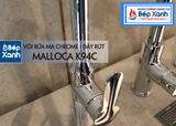 Vòi rửa chén nóng lạnh Malloca K94C / Đồng thau mạ chrome, có dây rút