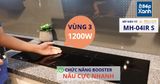 Bếp điện từ 4 vùng nấu Malloca MH-04IR S / 2 Vùng từ 2 vùng điện, kính Eurokera