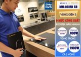 Bếp điện từ 3 vùng nấu Malloca MH 03IRB SB / Bếp 2 từ 1 điện, kính Eurokera chấm bi