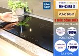 Bếp điện từ 3 vùng nấu Malloca MH-03IRB S / Bếp 2 từ 1 điện, kính Eurokera