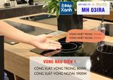Bếp điện từ 3 vùng nấu Malloca MH 03IRA / Bếp 1 từ 2 điện, kính Eurokera