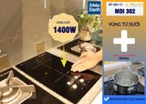 Bếp từ 2 vùng nấu Malloca MDI 302 / Nhập khẩu Tây Ban Nha, kiểu Domino, kính Schott Ceran