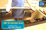 Bếp từ 4 vùng nấu Malloca HIH-904 SLIM / Tích hợp máy hút mùi, kính Ceramic