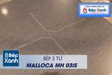 Bếp từ 3 vùng nấu Malloca MH-03IS / Kính Eurokera, dạng xước Metalic kiểu mới