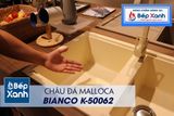 Chậu đá Malloca Bianco K-50062 / Màu kem / Phủ nano kháng khuẩn
