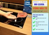 Bếp điện từ 3 vùng nấu Malloca MH 03IRA / Bếp 1 từ 2 điện, kính Eurokera
