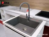  Chậu Rửa Chén 1 Hố Bằng Đá Granite Pona WAZ1 