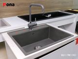  Chậu Rửa Chén 1 Hố Bằng Đá Granite Pona WAZ1 
