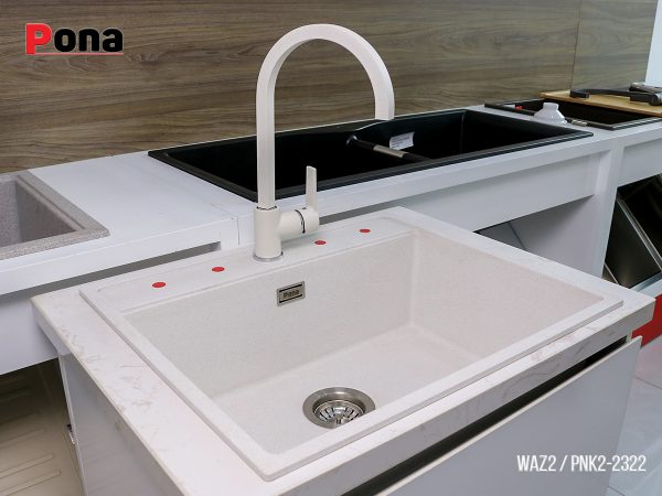 Chậu Rửa Chén 1 Hố Bằng Đá Granite Pona WAZ2 – ảnh 2