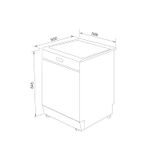 Máy rửa chén Malloca WQP12-5201E