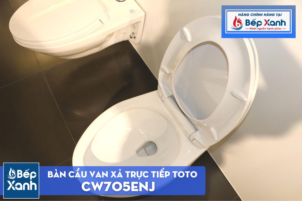 Bàn Cầu Van Xả Trực Tiếp ToTo CW705ENJ#W/TV150NSV7J/TX802CV1/T53P100VR/T53RV1#W/TC393VS#W – ảnh 5