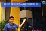 Máy hút mùi đảo Malloca CONCRETE K-400