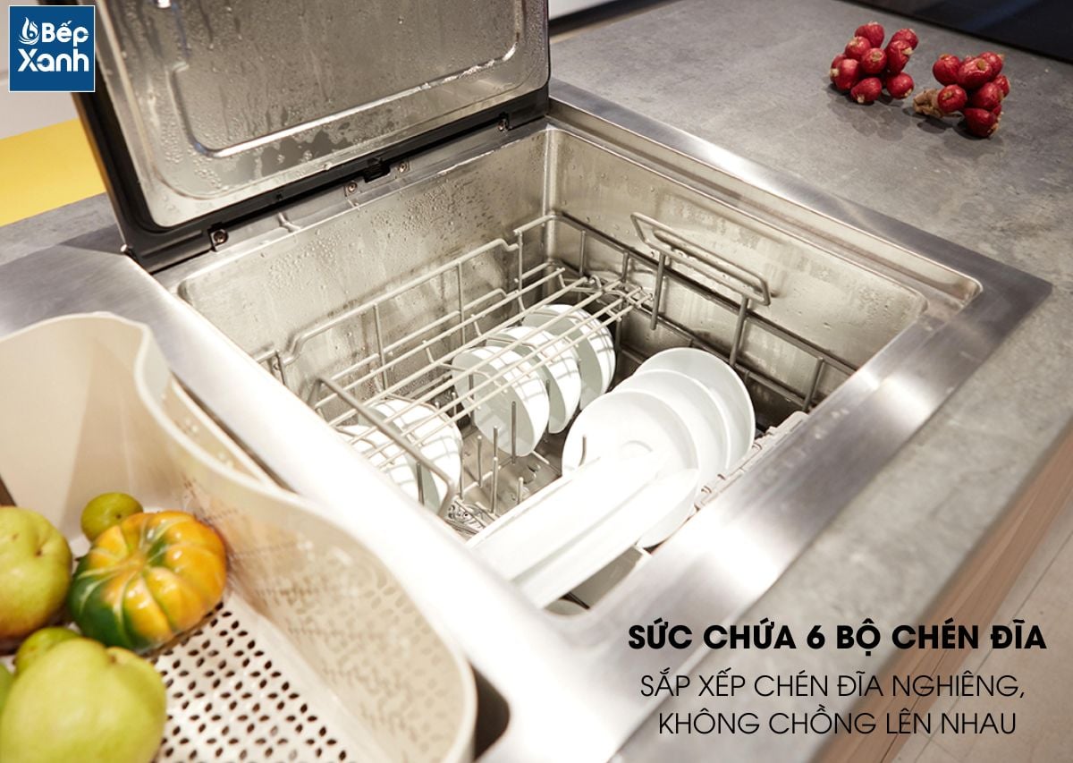 Máy Rửa Chén Tích Hợp Chậu Rửa Malloca WQP6-890F4 - Rửa rau quả bằng sóng siêu âm và rửa hải sản Máy Rửa Chén Tích Hợp Chậu Rửa Malloca WQP6-890F4 - Rửa rau quả bằng sóng siêu âm và rửa hải sản