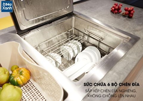 Máy rửa chén Malloca WQP6-890F4 – khoang rửa – ảnh 4