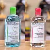  Nước Tẩy Trang BIODERMA Hồng/ Xanh dành dầu, nhạy cảm, thường, khô 500ML 