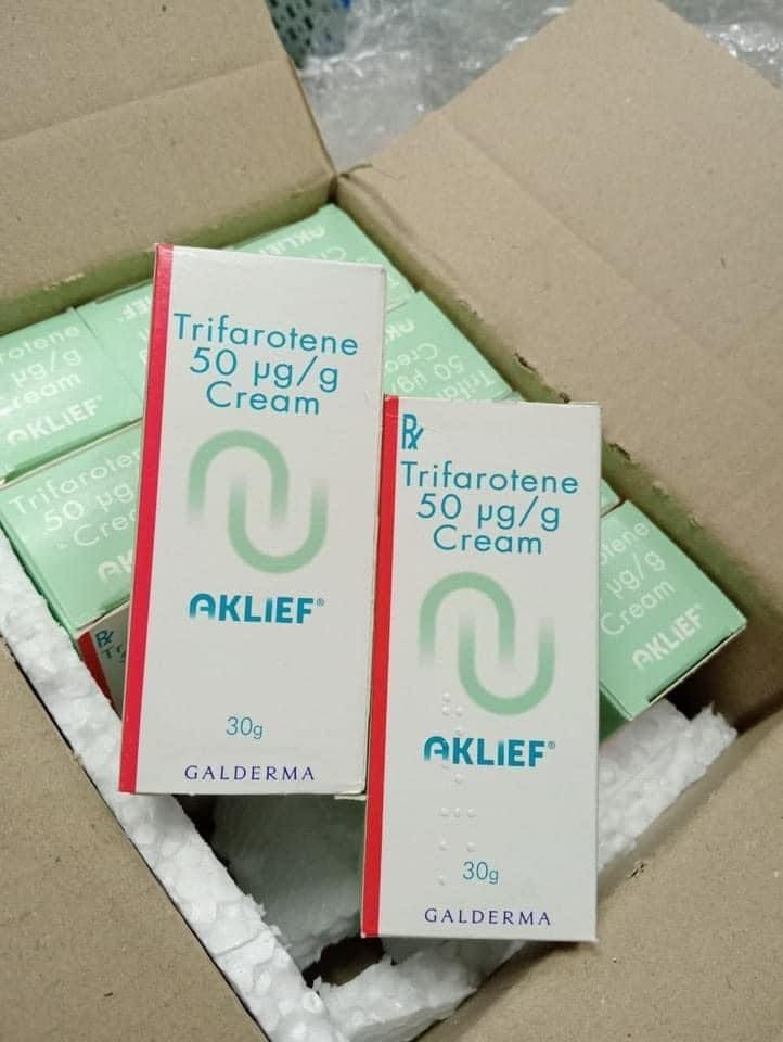  Aklief Cream – Trifarotene 0.005% – Retinoid bôi ngoài da mới để điều trị mụn trứng cá 