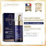  [Hàng Công ty] Tinh chất trẻ hoá, trắng da ban đêm DermEden Night Protocole Intense Serum 30ml 