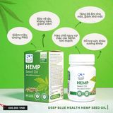  Viên uống tinh dầu hạt gai dầu - Giải pháp hỗ trợ điều trị mụn trứng cá và các vấn đề về da (hộp 60 viên) 