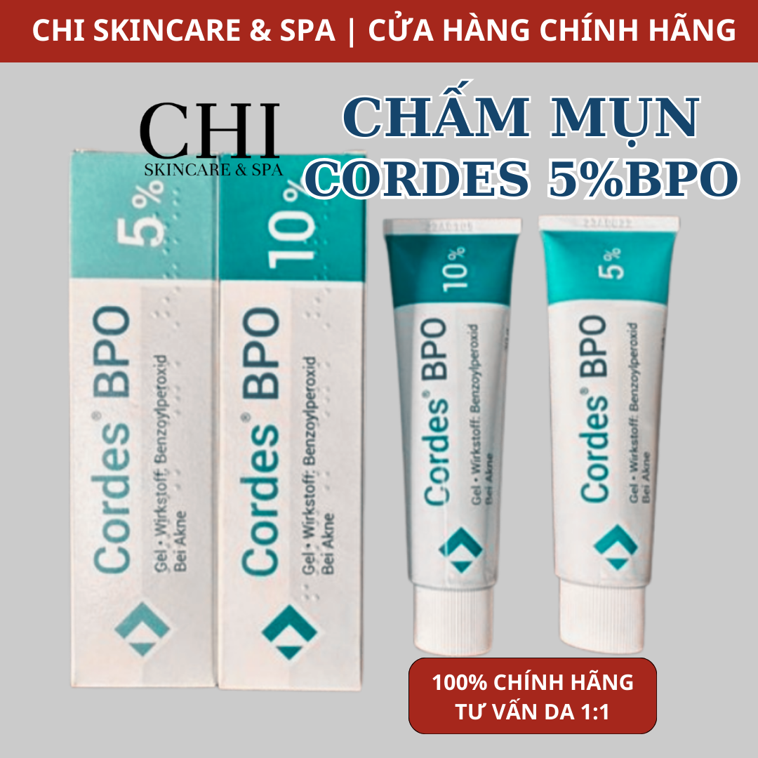  Cordes BPO 5% Gel chấm mụn sưng viêm mụn bọc Đức 30g 