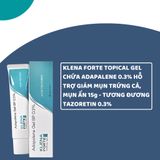  Gel Trị Mụn KLENA Forte Adapalene 0.3% 15g [Chính Hãng] 