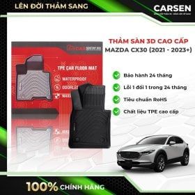  Thảm lót sàn ô tô TPE Mazda CX30 2021 – 2024 