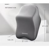  AWESOME Bộ Tựa Đầu Tựa Lưng Cao Su Non Nguyên Khối - Gối Tựa Đầu Tựa Lưng Trên Ô Tô Dáng Cá Vỏ Bọc Vải Cotton Không Xù 