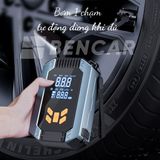  Máy bơm hơi đa năng khởi động khẩn cấp cho ô tô, máy bơm khí tích hợp, khởi động mạnh, bộ nguồn 12V 