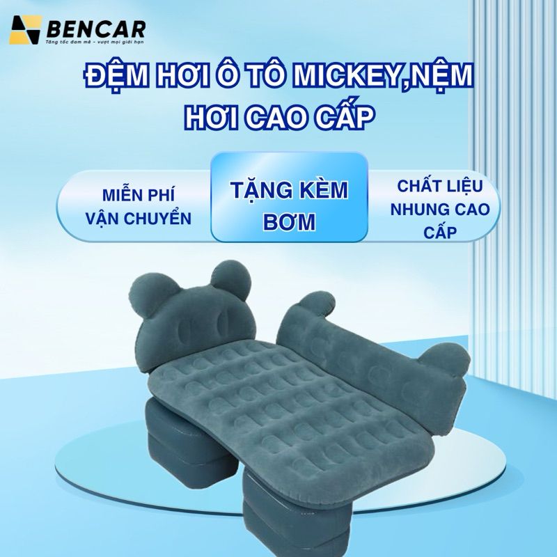  Đệm hơi ô tô Mickey,nệm hơi cao cấp 