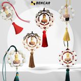  Khánh Phật Liên Hoa Sen Trắng Gỗ Hoàng Dương Treo Xe Ô Tô - Vạn Sự Bình An 