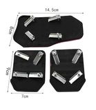  Bộ đệm chân côn phanh ga cho xe ô tô số sàn nhiều màu thể thao kim loại phối cao su nhám chống trượt 