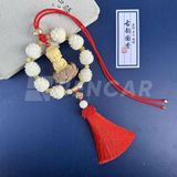  Khánh Phật Liên Hoa Sen Trắng Gỗ Hoàng Dương Treo Xe Ô Tô - Vạn Sự Bình An 