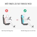  Bộ Gối Tựa Lưng Và Tựa Đầu Ô Tô Cao Su Non Cao Cấp, Giảm Đau Mỏi, Thiết Kế Sang Trọng, Màu Sắc Trang Nhã 