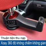  Móc Treo Đồ 2in1 Trên Ô Tô Gài Trước Sau Ghế, Móc Kèm Giá Đỡ Kẹp Điện Thoại Trên Xe Tiện Lợi Thiết Kế Chắc Chắn Cao Cấp 
